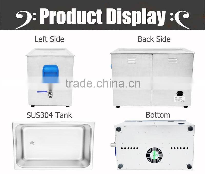 Patent prodcuts 27L glassware ultrasonic cleaner with degas
