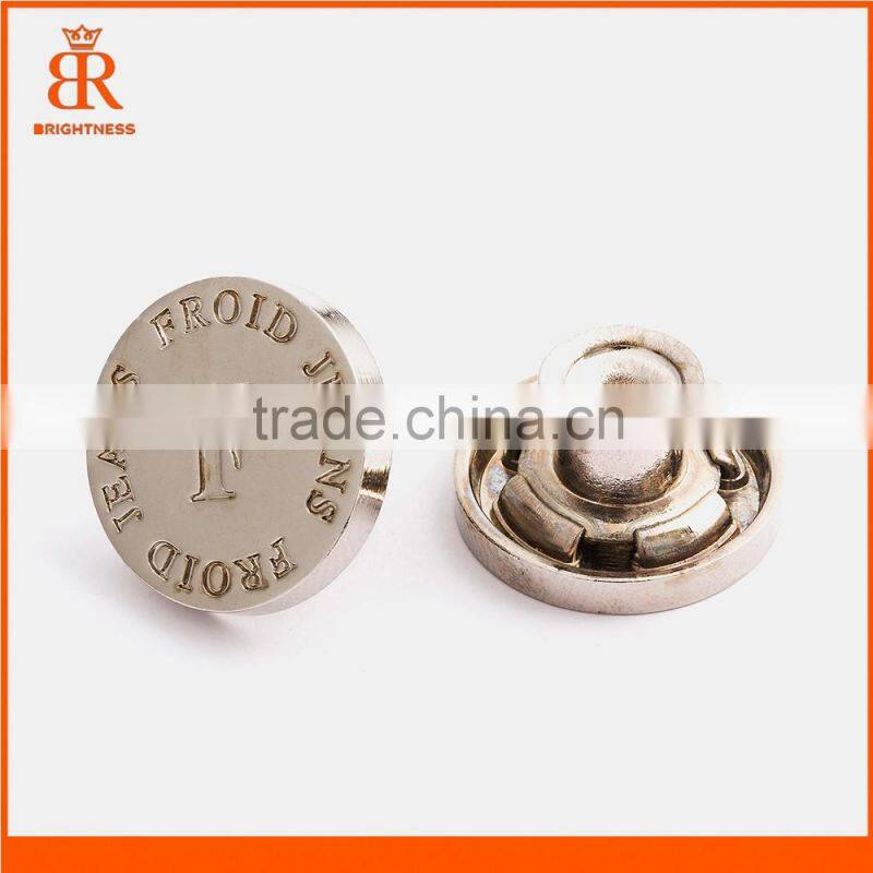 Jean jacket metal buttons metal coat buttons outerwear used clothing button