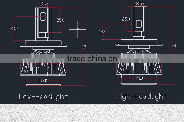 24W and 18W led lamp for motorbike cob chips