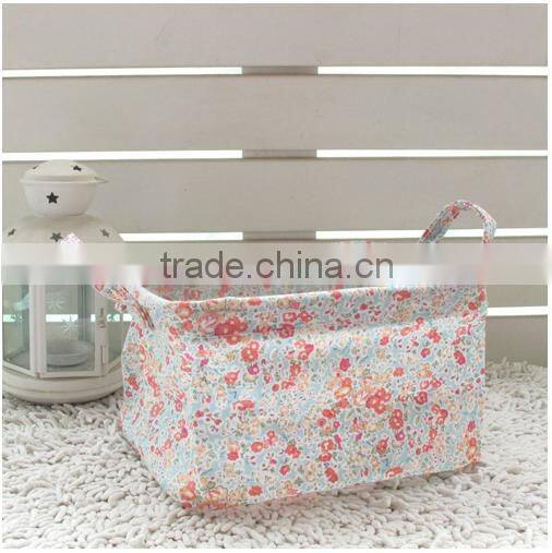 Home/Office Storage Box;Storage Box Flowers Pattern;COTTON 100% Material Storage Box