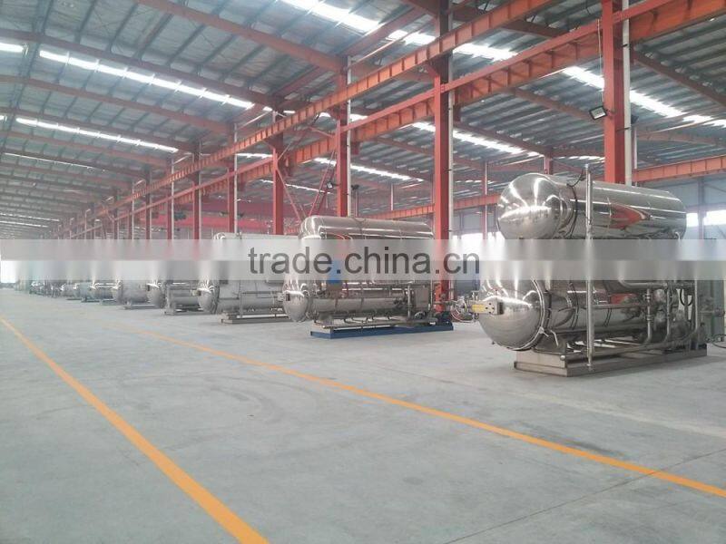 500L Autoclave Sterilizer For Glass Bottole And Tin Can Sterilizer Autoclave Retort For Seafood Tin Can