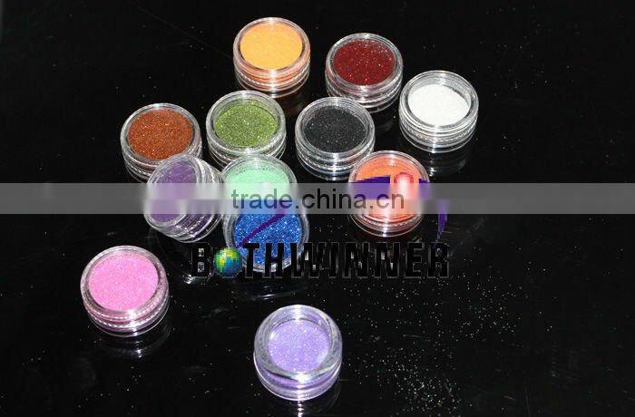 Colorful Nail Art Glitter acrylic powder for nail decoration set,shape glitter