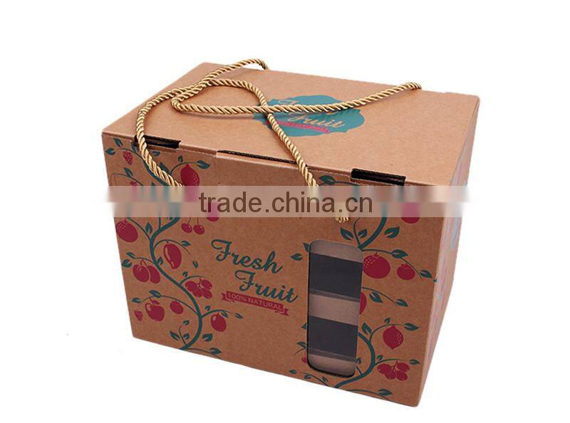 Corrugated Flat Folding Lid Fruit Delivery Carton Box