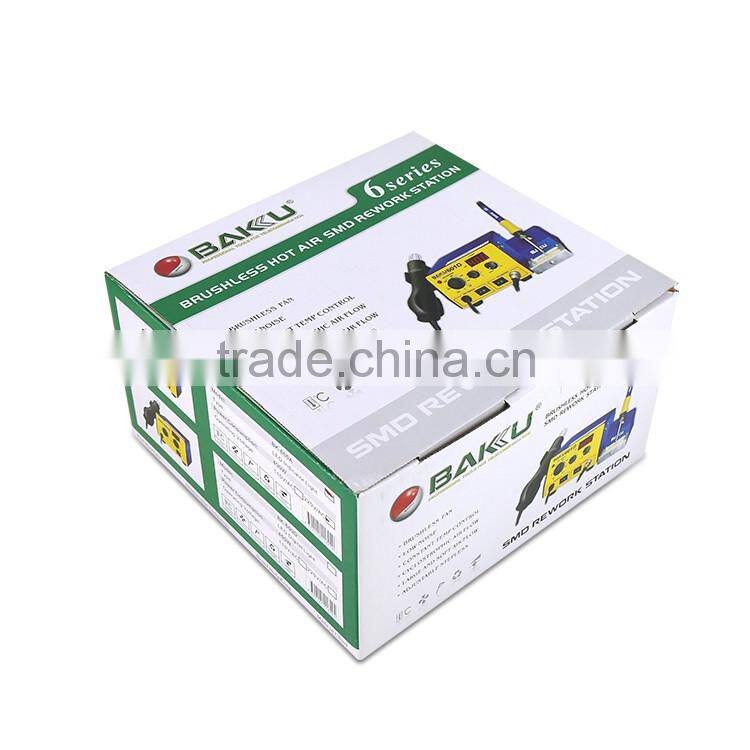 NEW 2016 BAKU Mobile Phonehot CCD Camera Hot Air BGA Air Blower Plastic BK-601D Rework Station Free To Replacement Of All Parts