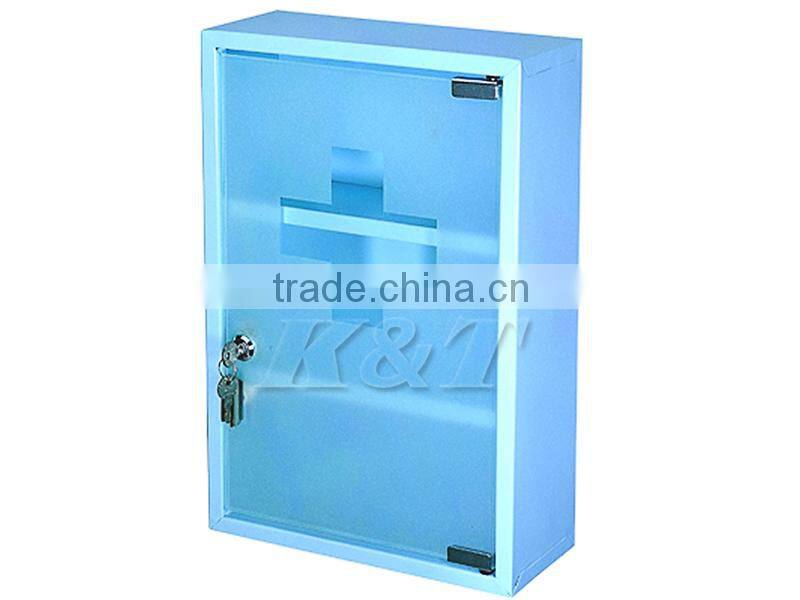 3 layers blue Colorful stainless steel first aid box