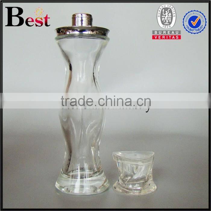 70ml clear empty glass perfume bottles body shape