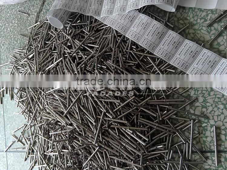 SS304 SS316 collar pin for marble angle brackets 5*50