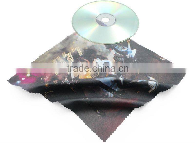Soft hand touching microfiber cleaning cloth branded
