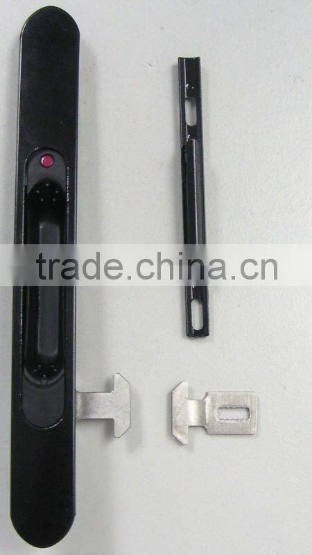 Aluminum powder coating black Window lock/window handle with lock/sliding window lock