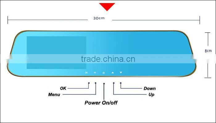 windrunner 4.3" Car DVR Camera Dual Lens Rearview Mirror Video Recorder security camera 1080P Automobile DVR Mirror Dash cam dvr