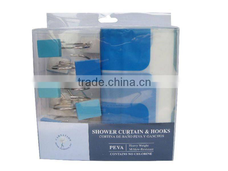 Design PEVA shower curtain set