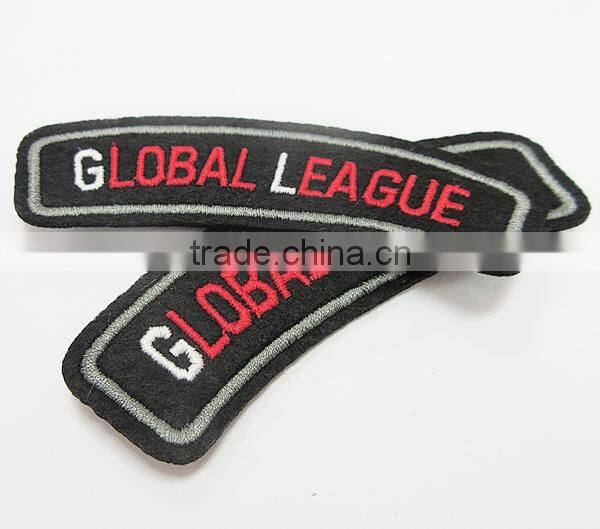 Made in China Custom Brand Logo Denim Clothing Fabric Emboridery Patch