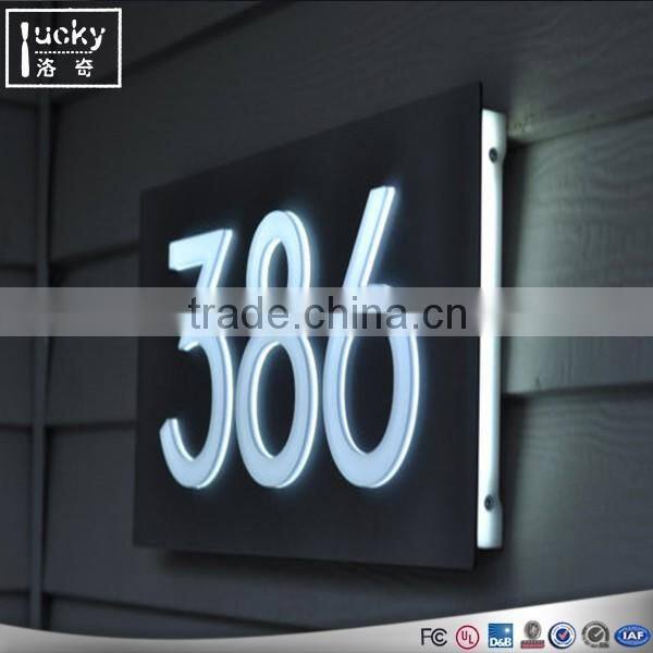 Acrylic led display stand with two legs