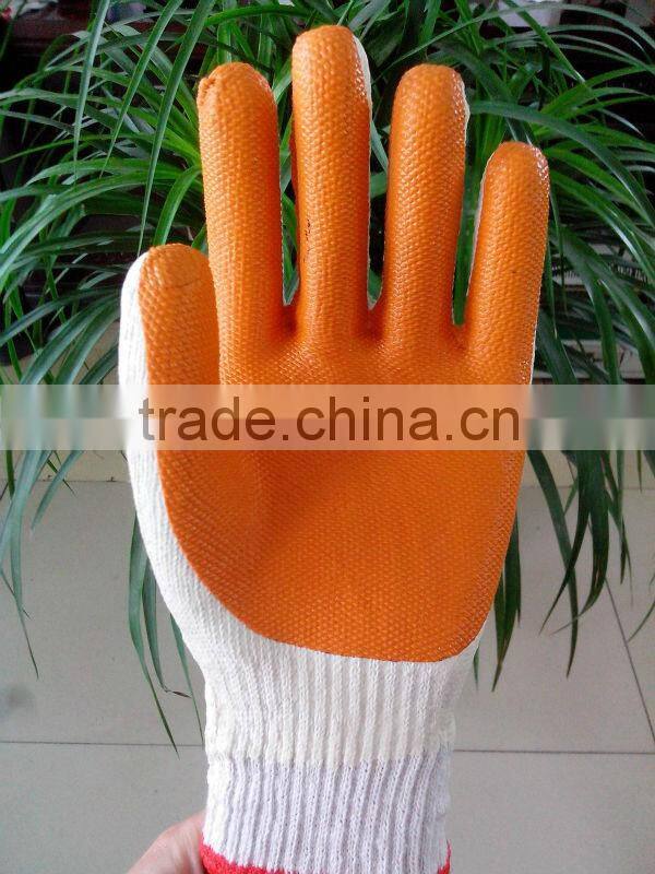 full sizes latex palm coated blue safety gloves