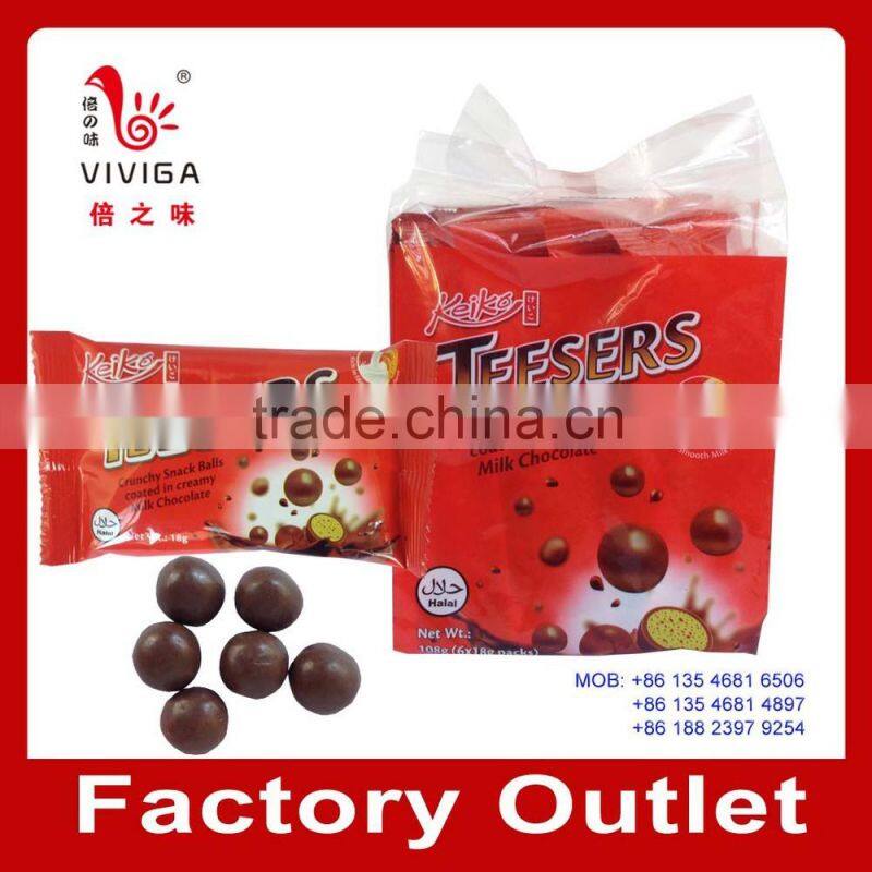 18g chocolate & milk balls