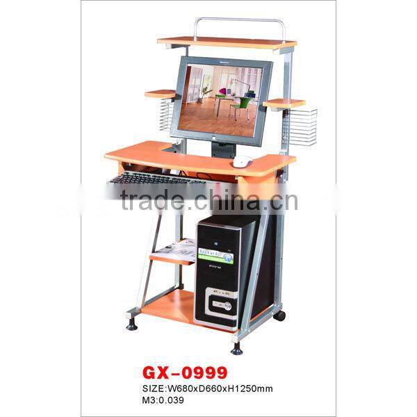 Guangzhou furniture factory sale computer desk with casters