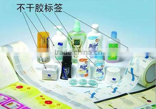 Adhesive label for bottles Non-dry adhesive sticker