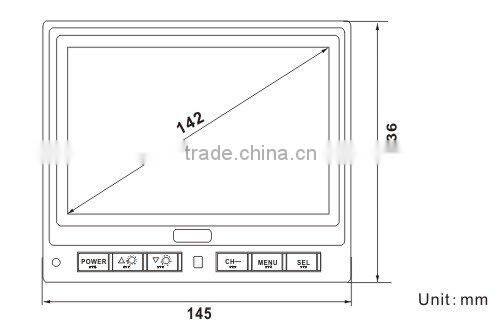 5.6 inch car system with camera sensor and night vision camera