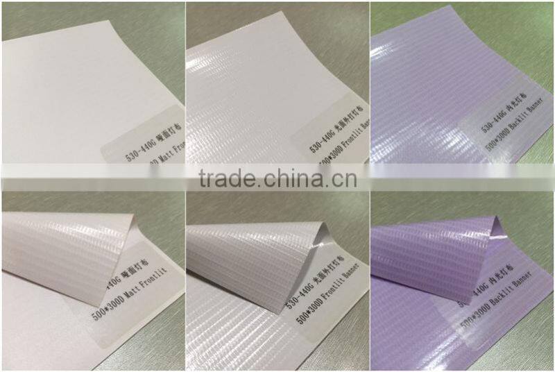 500*300D, 440g Glossy/Matt Frontlit/Backlit PVC Flex Banner roll