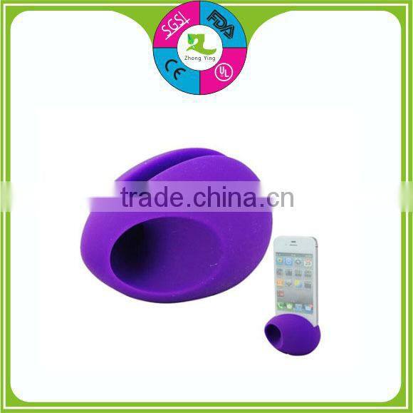 portable louder funny gift silicone phone stand holder