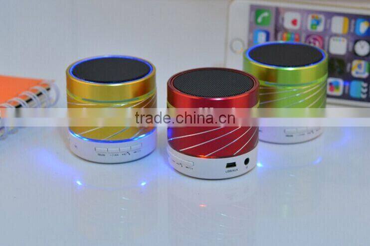 LED Color Light Loudspeaker Wireless Mini Portable Bluetooth Speaker 2015 With Hand-free Called With TF Card