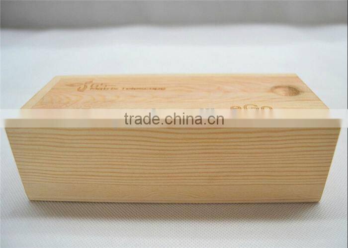 handmade pine wood slide open box