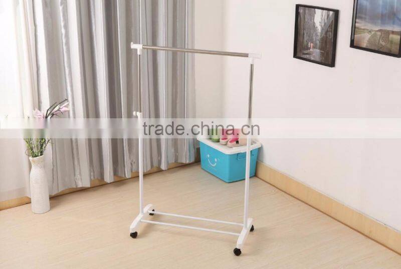 Stainless steel vertical clothes hanger rack