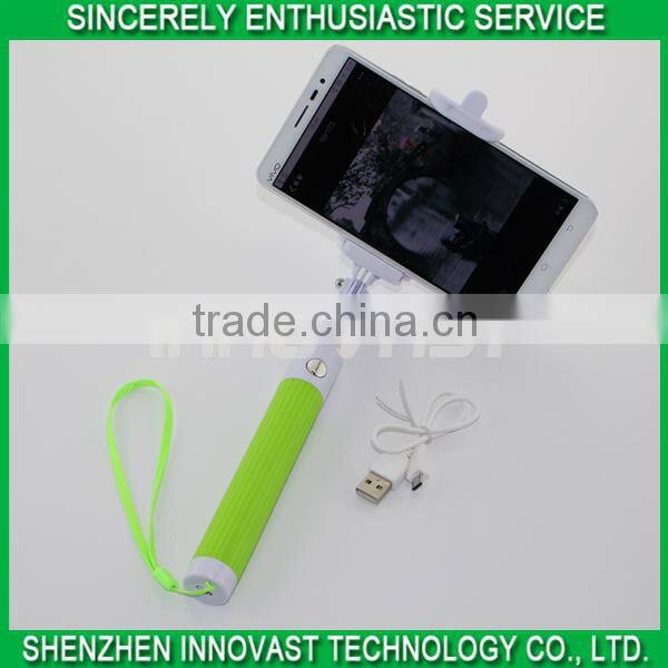 OEM custom logo low price extendable bluetooth selfie stick
