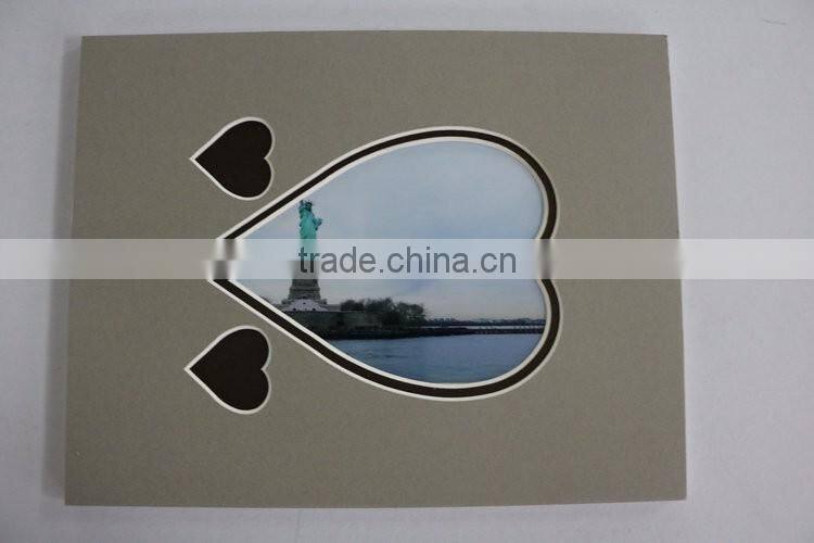 Promotional gifts white core 45 beveled cut paper frame mat board plus