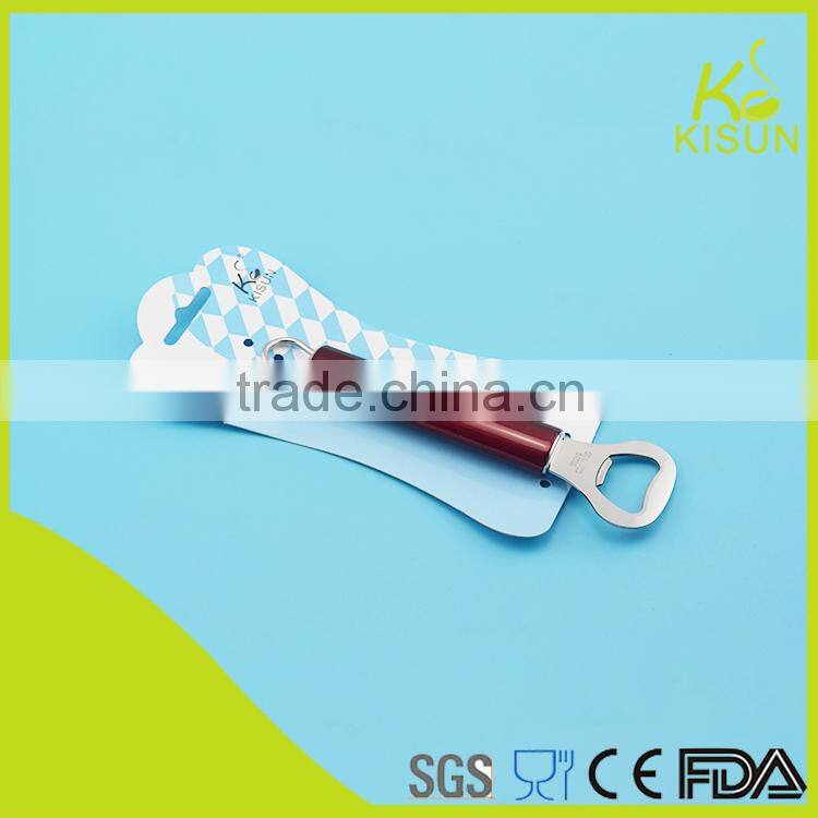 Latest design plastic handle sea food tools type stainless steel opener oyster opener