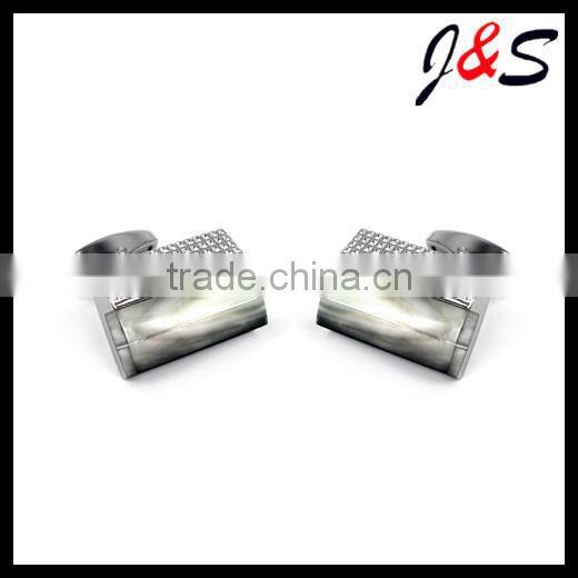 wholesales stainless steel cufflinks with color stone781B