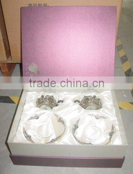 craft pewter design enamel coffee cup