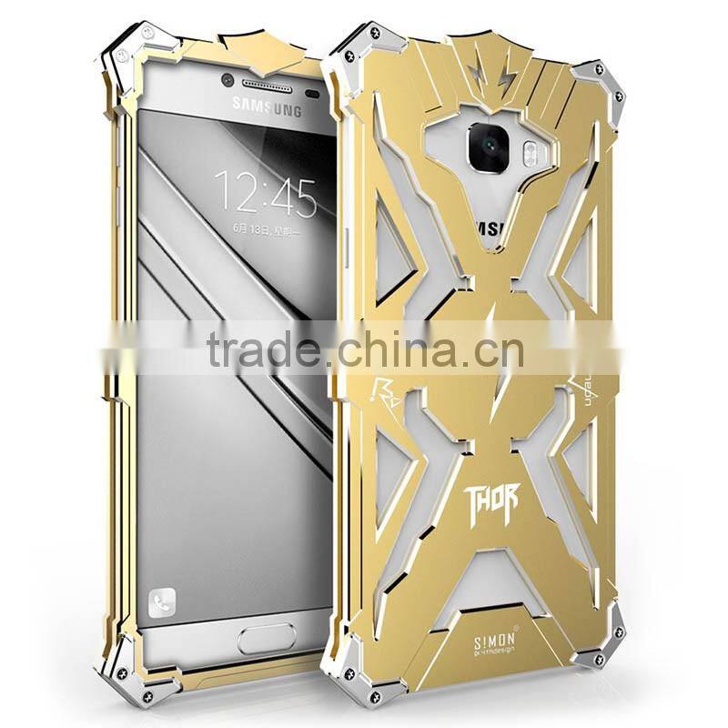 Aluminum METAL case for SAMSUNG GALAXY C7 FULL BODY PROTECT HOUSING ALUMINUM CASE protective SHOCK PROOF SM THOR THE FLASH CASE