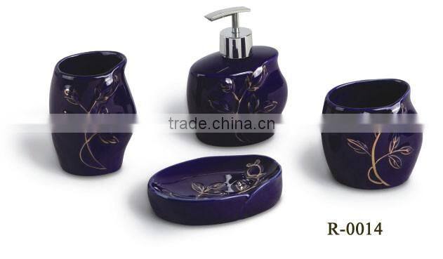 R-0013 Cute and classic bathroom accessory set