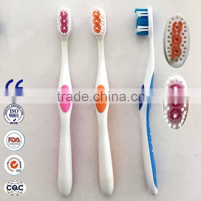 Good designed high quality toothbrush for adult, gum massage adult toothbrush,