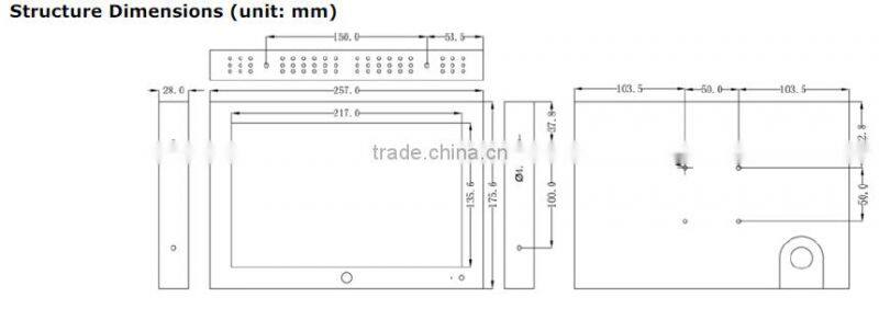 Alibaba Express Smart TV 10/10.4/12/15/17/19/22/42 Inch 1280 * 800 Resolution TFT LCD Monitor
