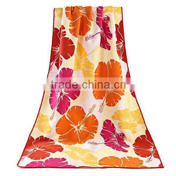 Jacquard circular beach towel, reactive printed square beach towel