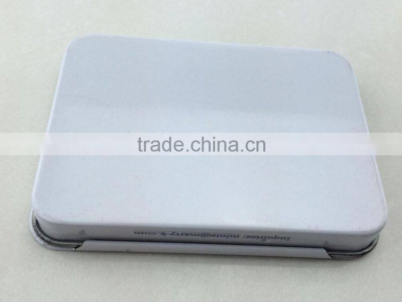 dongguan professional oem metal empty sliding tin box, tin gum box