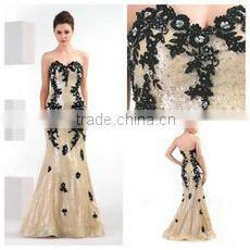 Stylish Pretty See Through Round Neck Off Shoulder Chiffon Wedding Dress Prom Evening Dress