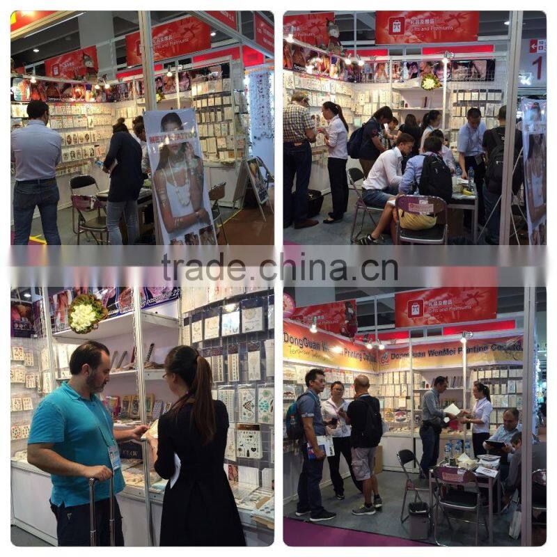 water transfer colorful cute customized ribbon ice cream temporary kids body tattoo