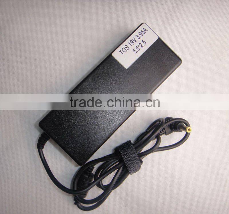 OEM replacement 19V 3.95A laptop power Adapter fit for TOSHIBA Satellite Pro L300 seriesToshiba Satellite Pro L300 /M60/M65