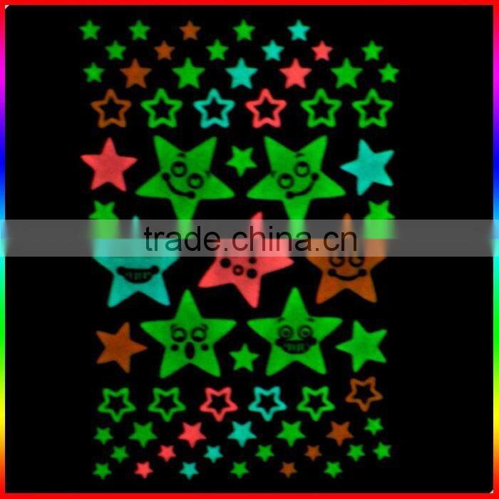round glow in dark label, luminous adhesive stickers