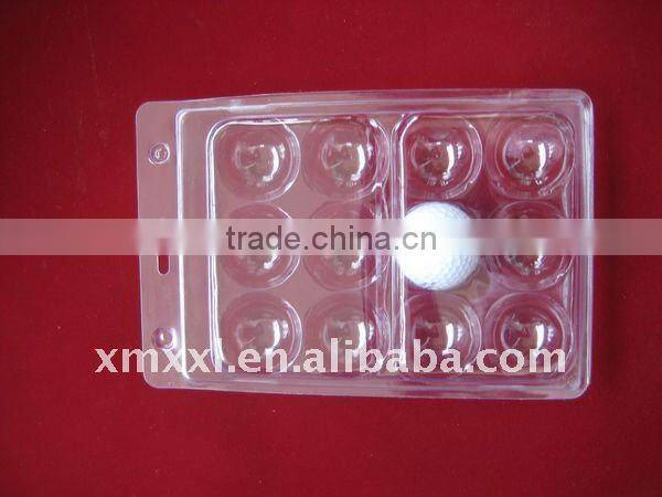 6 unit clear golf ball packaging