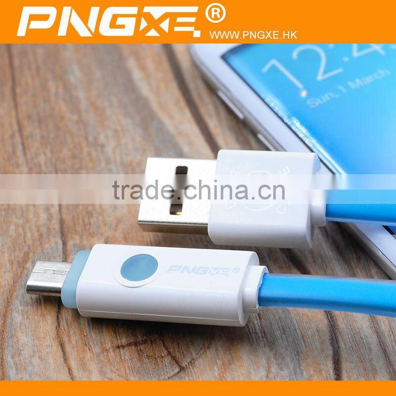 PNGXE Hot Selling Wholesale Micro Usb Cable For Iphone5 LED Light 8 Pin Usb Cable