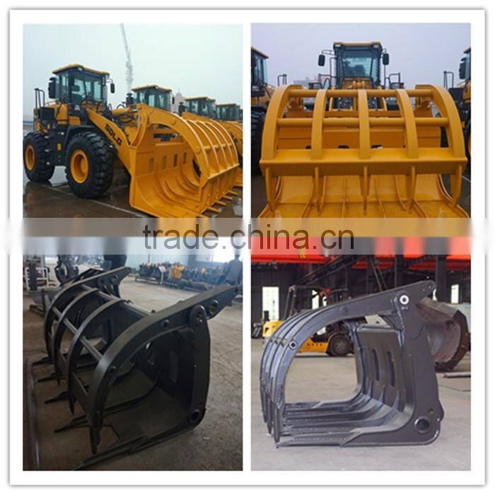 OEM SDLG LG933L/LG936L/LG938L Wheel Loader Attachment Grass Grapple For Sale , Attachment Code 1690100005/1690100093/1690100178