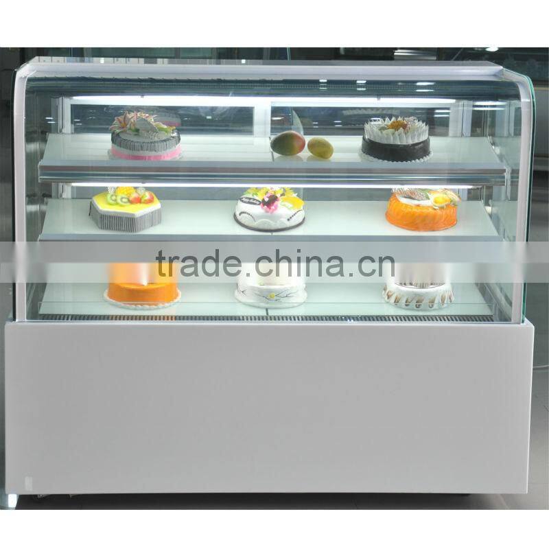 Straing Glass Refrigeration Cake Display Showcase