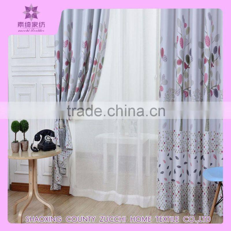 Home designs supplier Small MOQ Customized printed window curtain