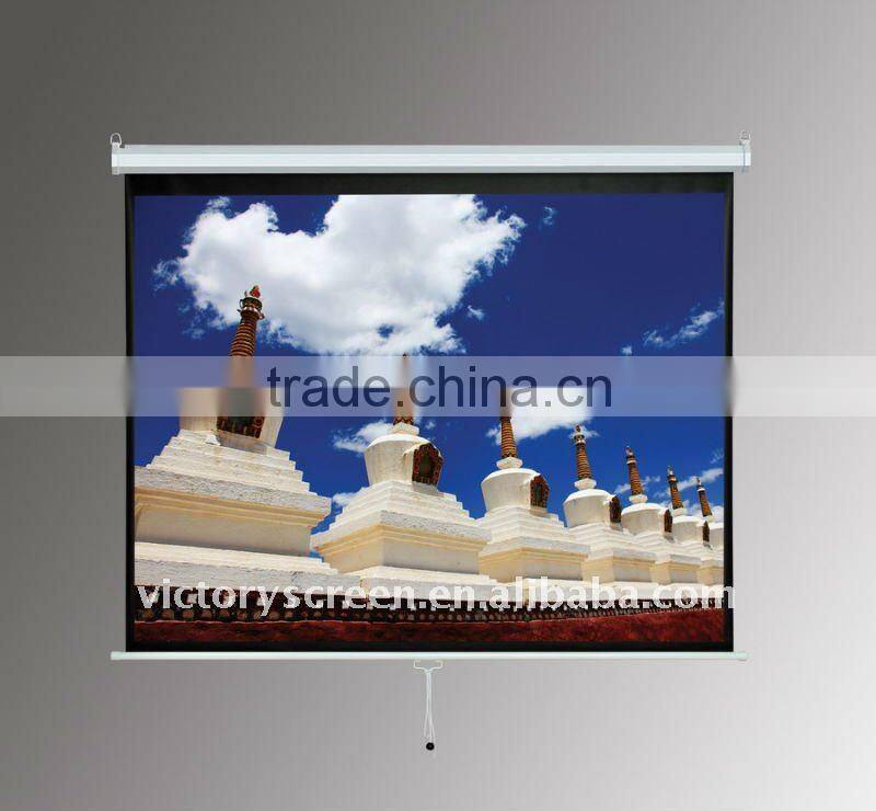 VICTORY Manual Wall mounted matte white screen
