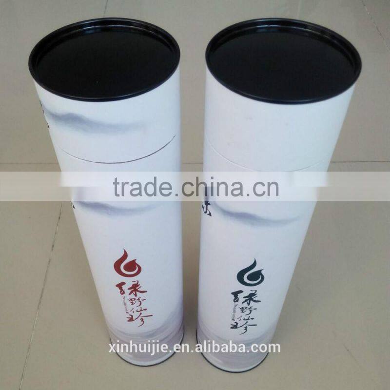 Red wine packaging paper cans, bottles of wine round packaging carton