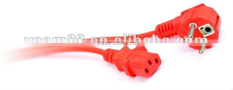 Orange color in High Quality European Power Cord